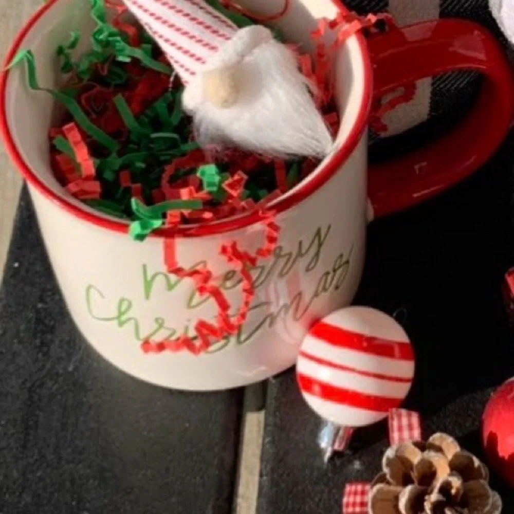Merry Christmas Mug and Red Truck Holiday Decor Collection Gift Bag Secret Santa